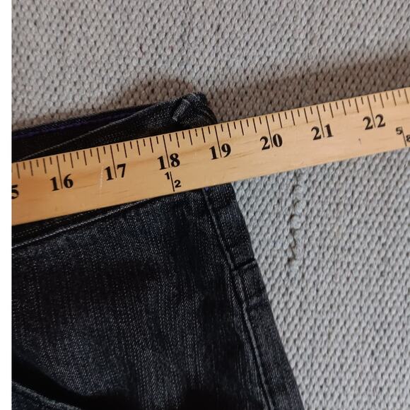 ENYCE Sean Combs Vintage Jeans 38X31 Black Loose Straight Street Back Flap Y2k - Picture 12 of 16